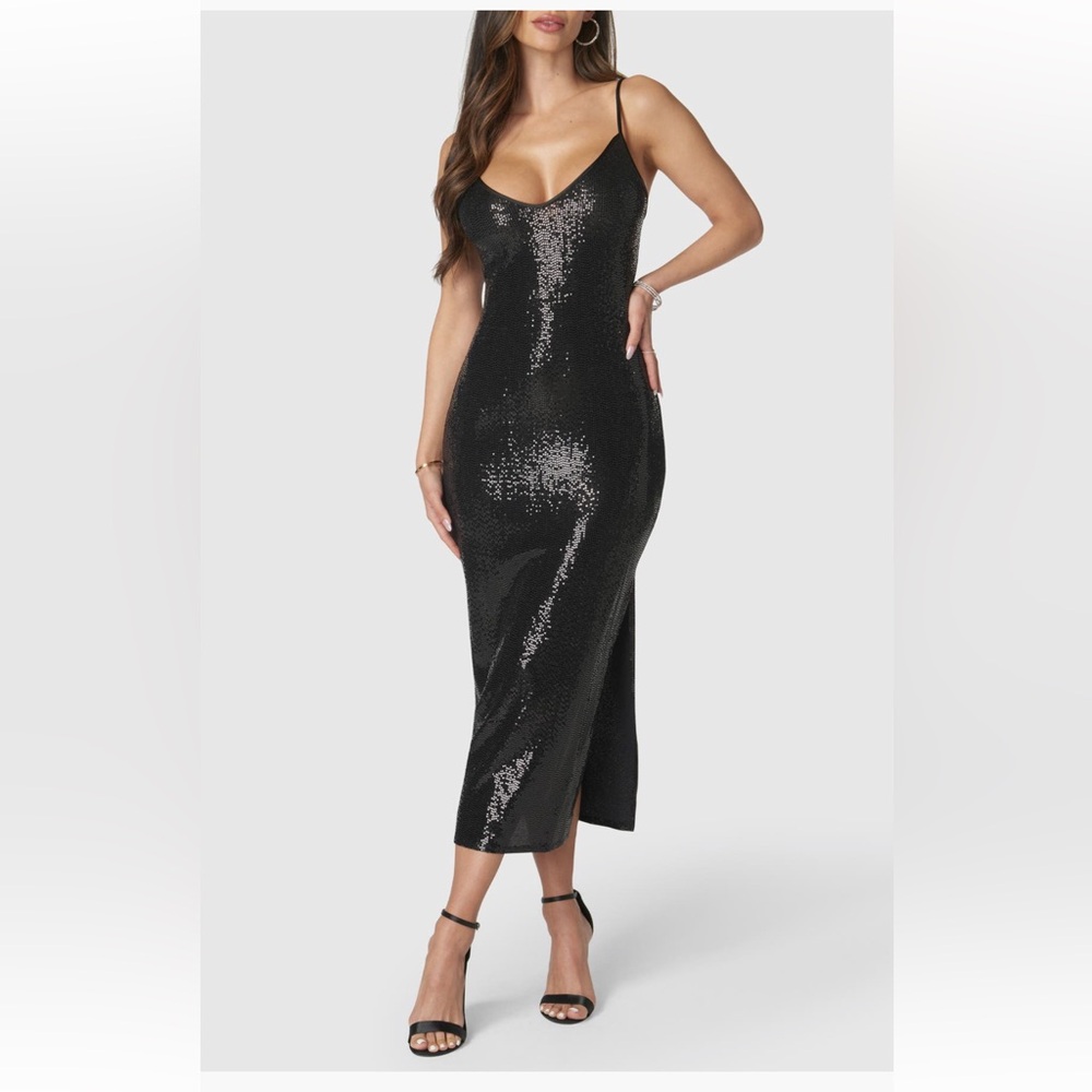 Disco Sequin Midi Dress